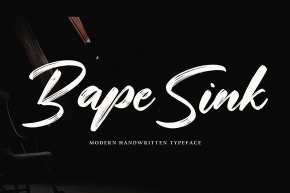 Bape Sink: A Romantic Script Font for Modern Editorial Design