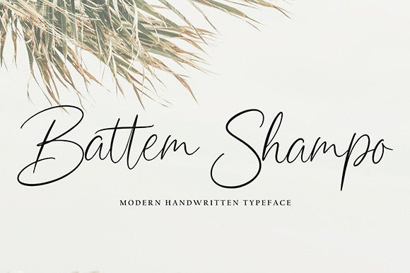 Battem Shampo: Elevating Web Typography with a Modern Script Font