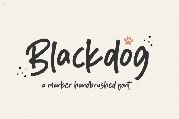 Blackdog: A Whimsical Handwritten Font for Crafters and Small Product Makers