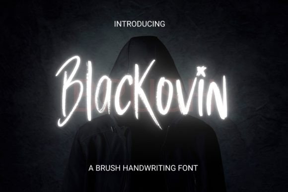 Blackovin: A Modern Handwritten Font for Expressive Editorial Design