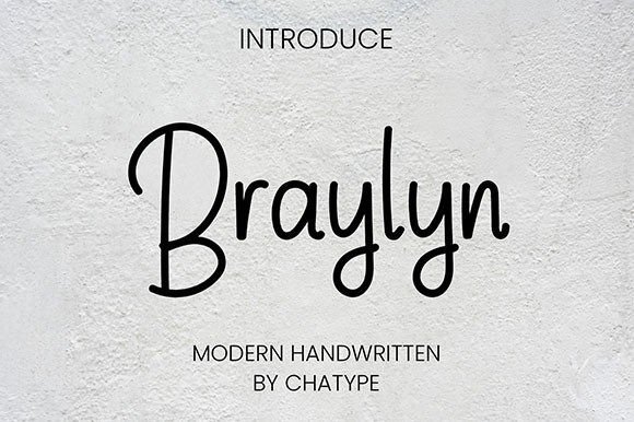 Braylyn: A Handwritten Script Font That Brings Charm to Every Maker’s Creation