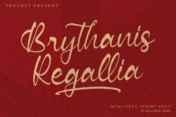 Brythanis Regallia: A Refined Script Font for Elegant Web Typography