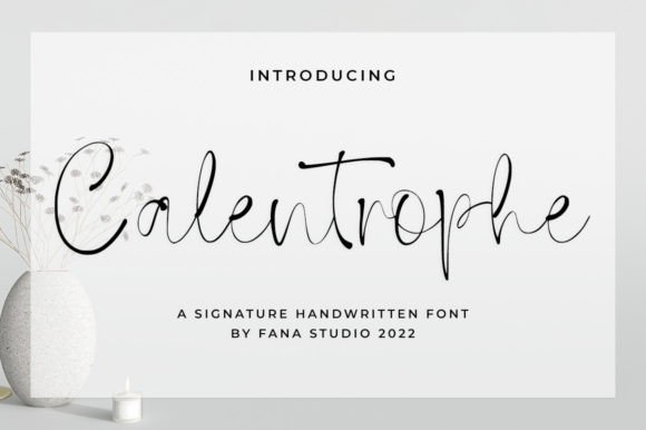 Calentrophe: A Script Font That Elevates Small Business Branding