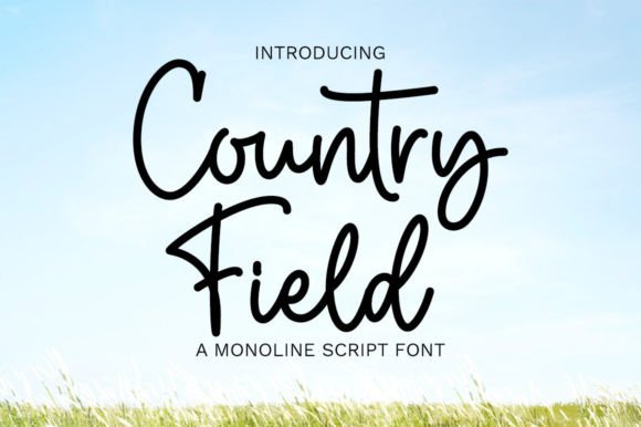 Country Field: A Graceful Script Font for Elegant Branding