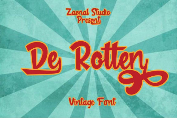 De Rotten: The Retro Handwritten Font That Elevates Campaign Visuals