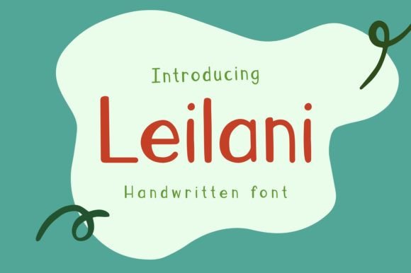Leilani: A Playful Handwritten Font for Authentic Branding