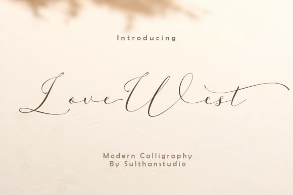 Love West: A Sweet Handwritten Font for Romantic Branding
