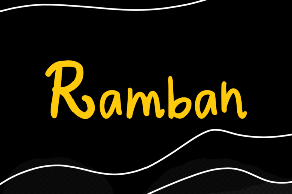 Ramban: A Raw, Expressive Brush Font for Dynamic Branding Projects