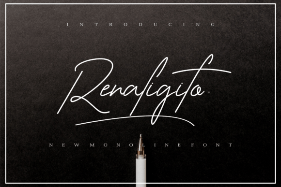Renaligito: The Handwritten Font That Brings Your Craft Designs to Life
