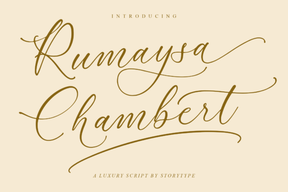 Rumaysa Chambert: A Graceful Script Font for Elegant Editorial Design