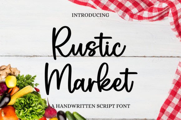 Rustic Market: A Delicate Handwritten Font for Elegant Brand Identities