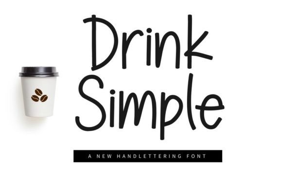 Simple Drink: A Sweet Handwritten Script Font for Creative Branding