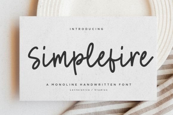 Simplefire Font: Elevate Your Brand with Elegant Handwritten Typography