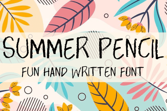 Summer Pencil: A Handwritten Font That Elevates Small Business Branding