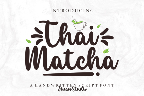 Thai Matcha: A Stylish Handwritten Font for Modern Branding