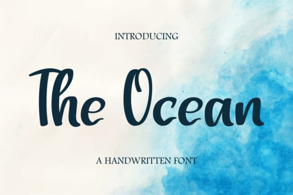 The Ocean: A Handwritten Font That Elevates Campaign Typography