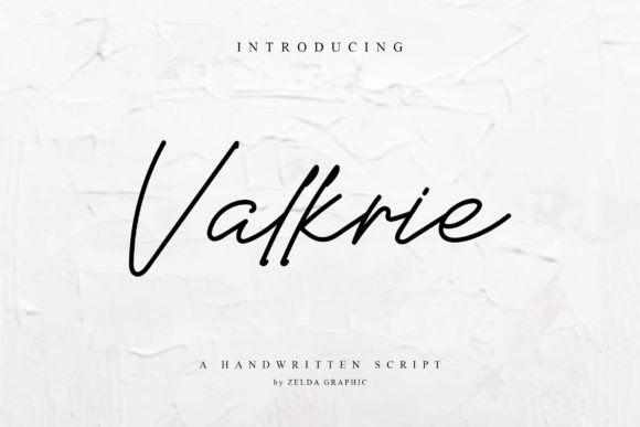 Valkrie: A Modern Handwritten Font for Crafters and Makers